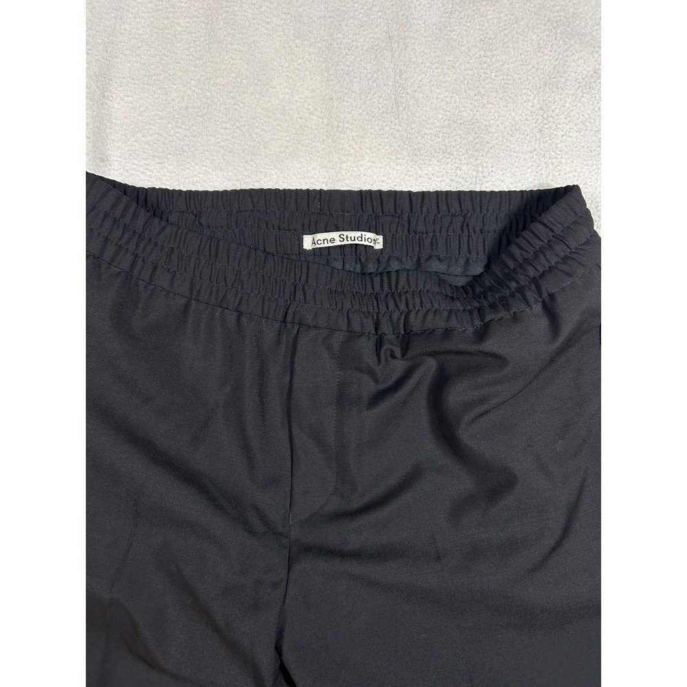 Acne Studios Ryder L PW MH Black Wool Mohair Trousers Mens Size 48 32x29